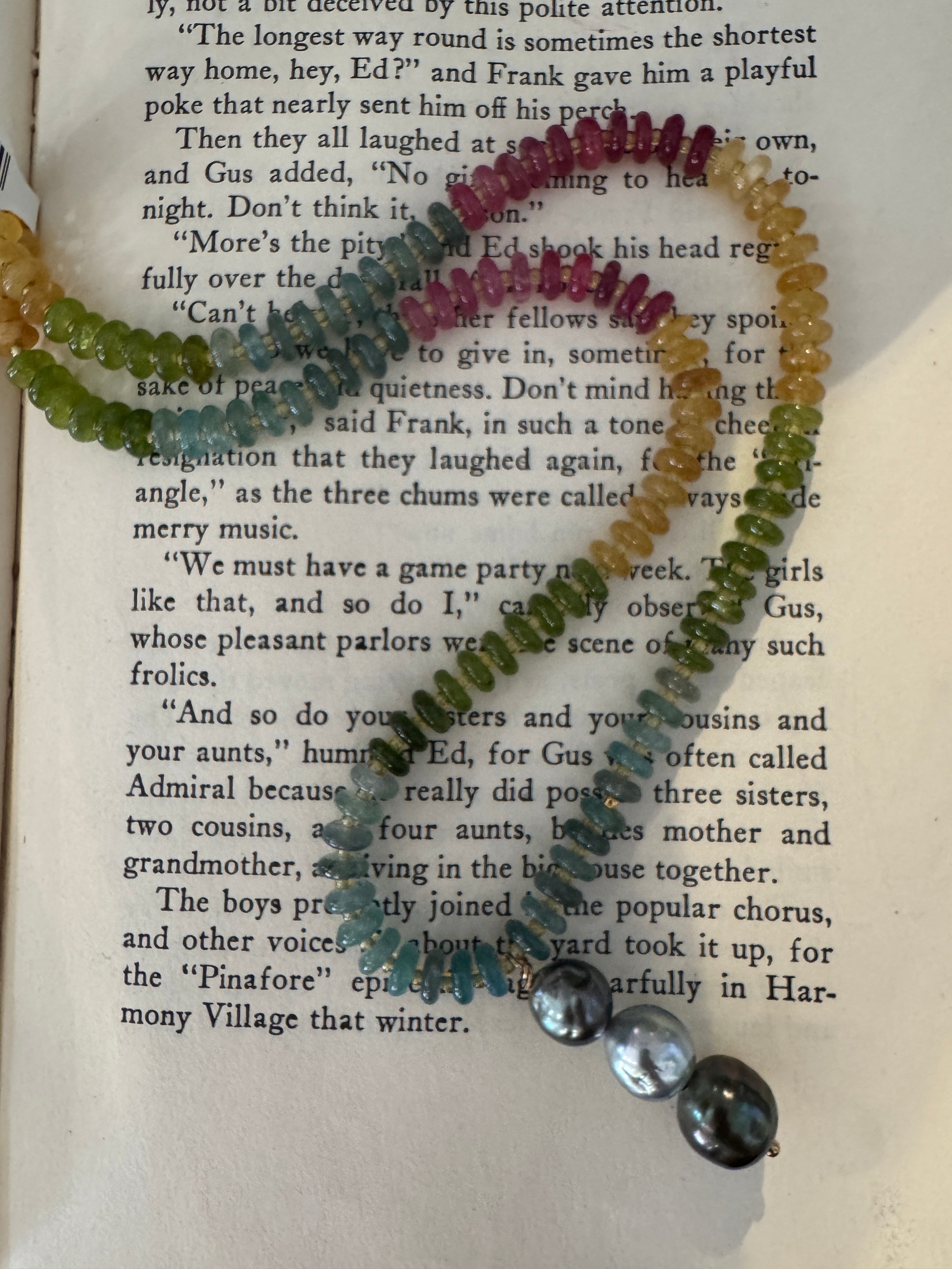 SN4381-TourmalineJadeRainbow/TahitianPearPendant