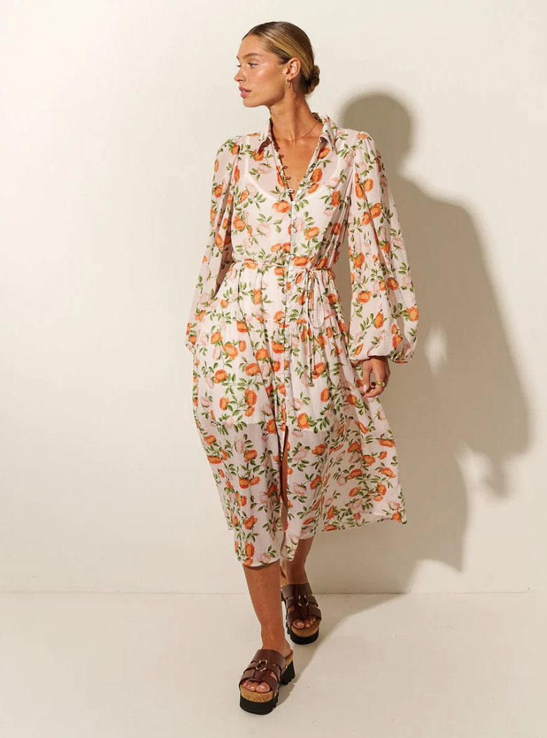 Varenna Babydoll Midi Dress – Plenty Boutique