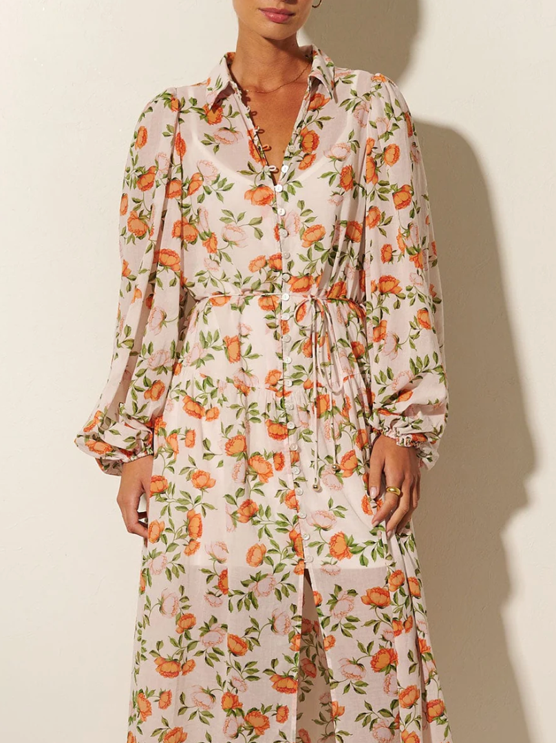 Varenna Babydoll Midi Dress