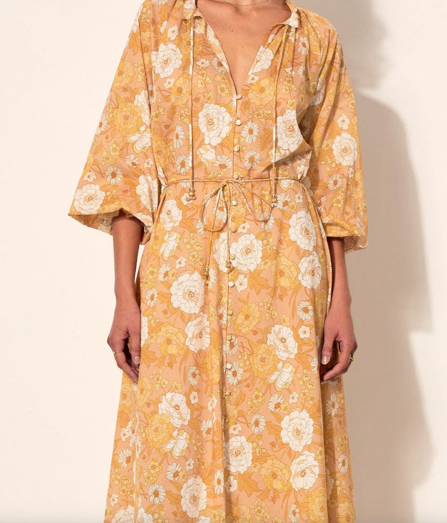 Margaux Blouson Sleeve Maxi Dress