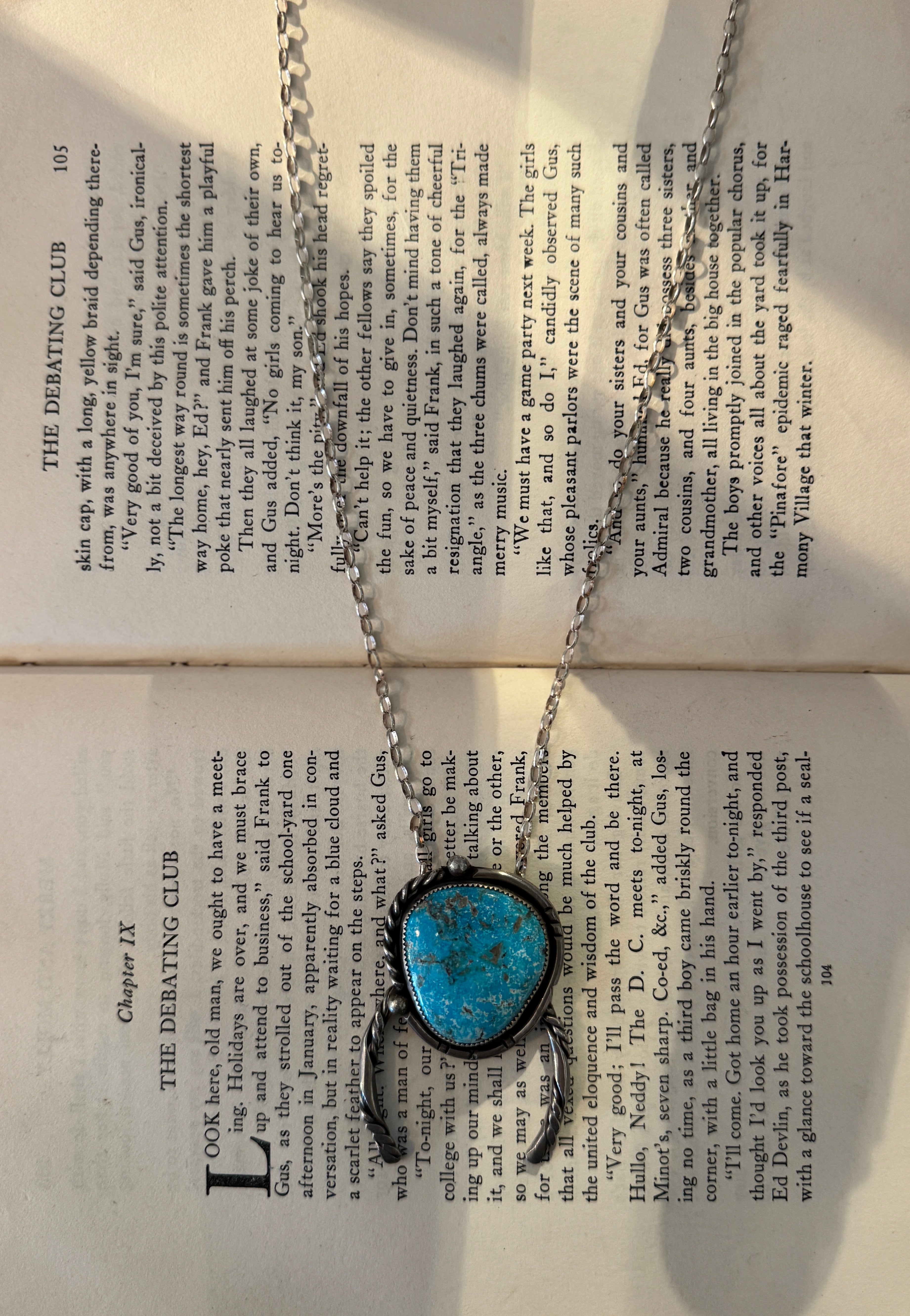 JN4460 Sterling Silver & Kingman Turquoise