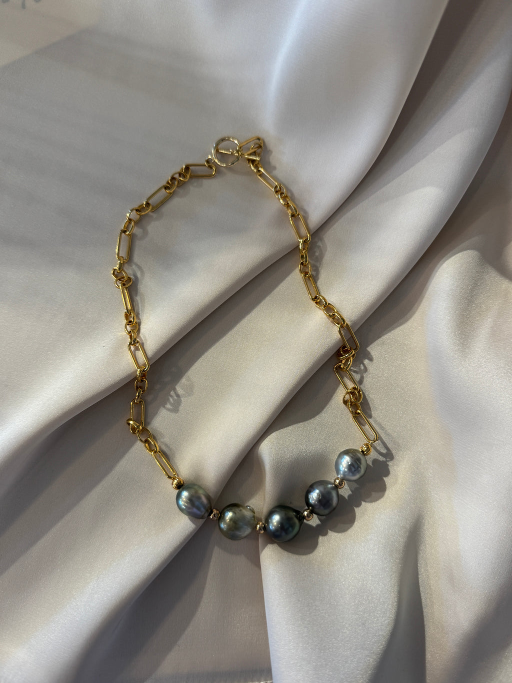 SN4495-5TahitianPearlFancyGoldChainNecklace