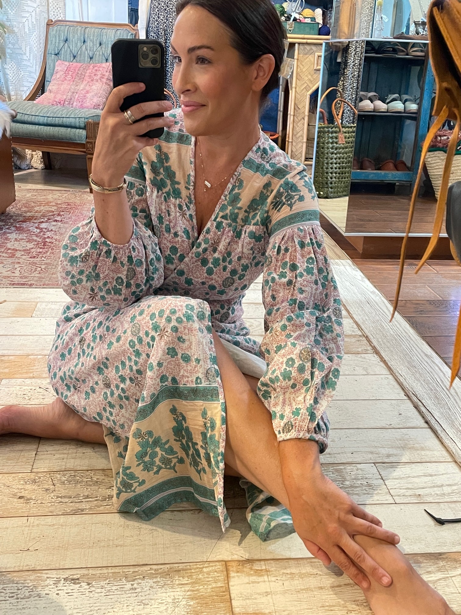 Naomi Printed Maxi Wrap Dress