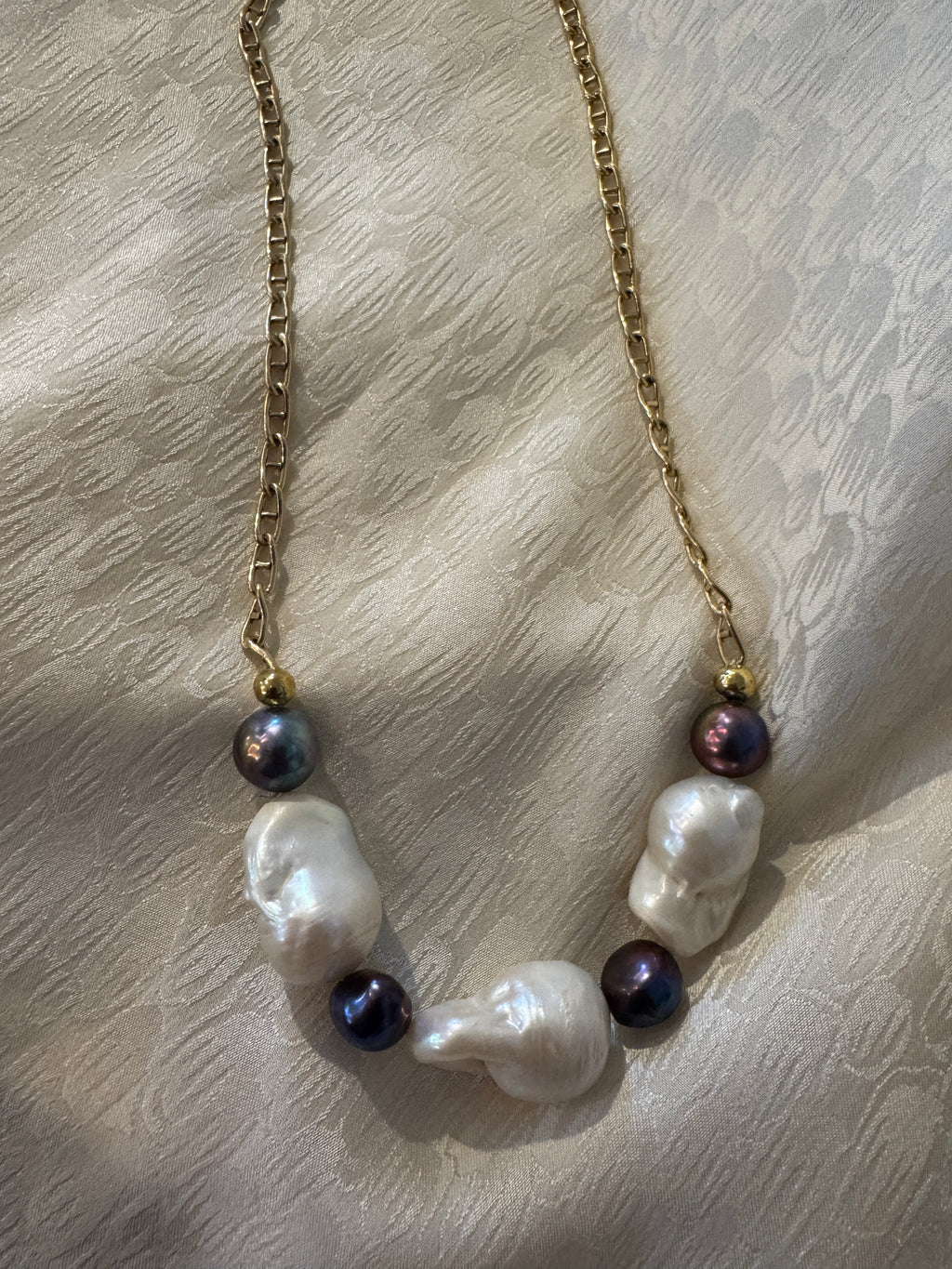 SN4531-FancyChainBaroquePearlChoker