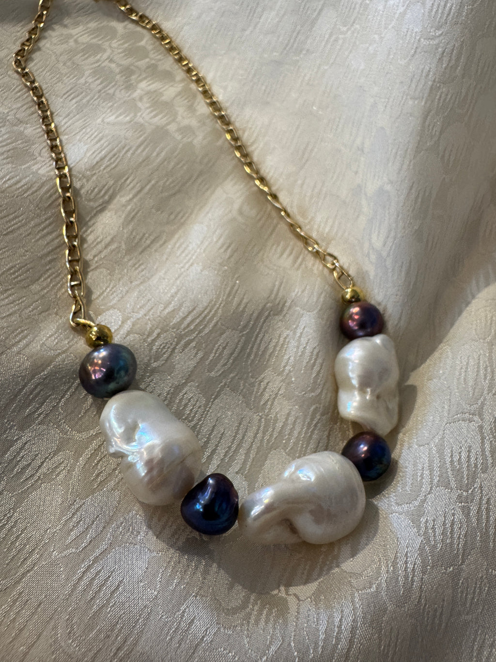 SN4531-FancyChainBaroquePearlChoker