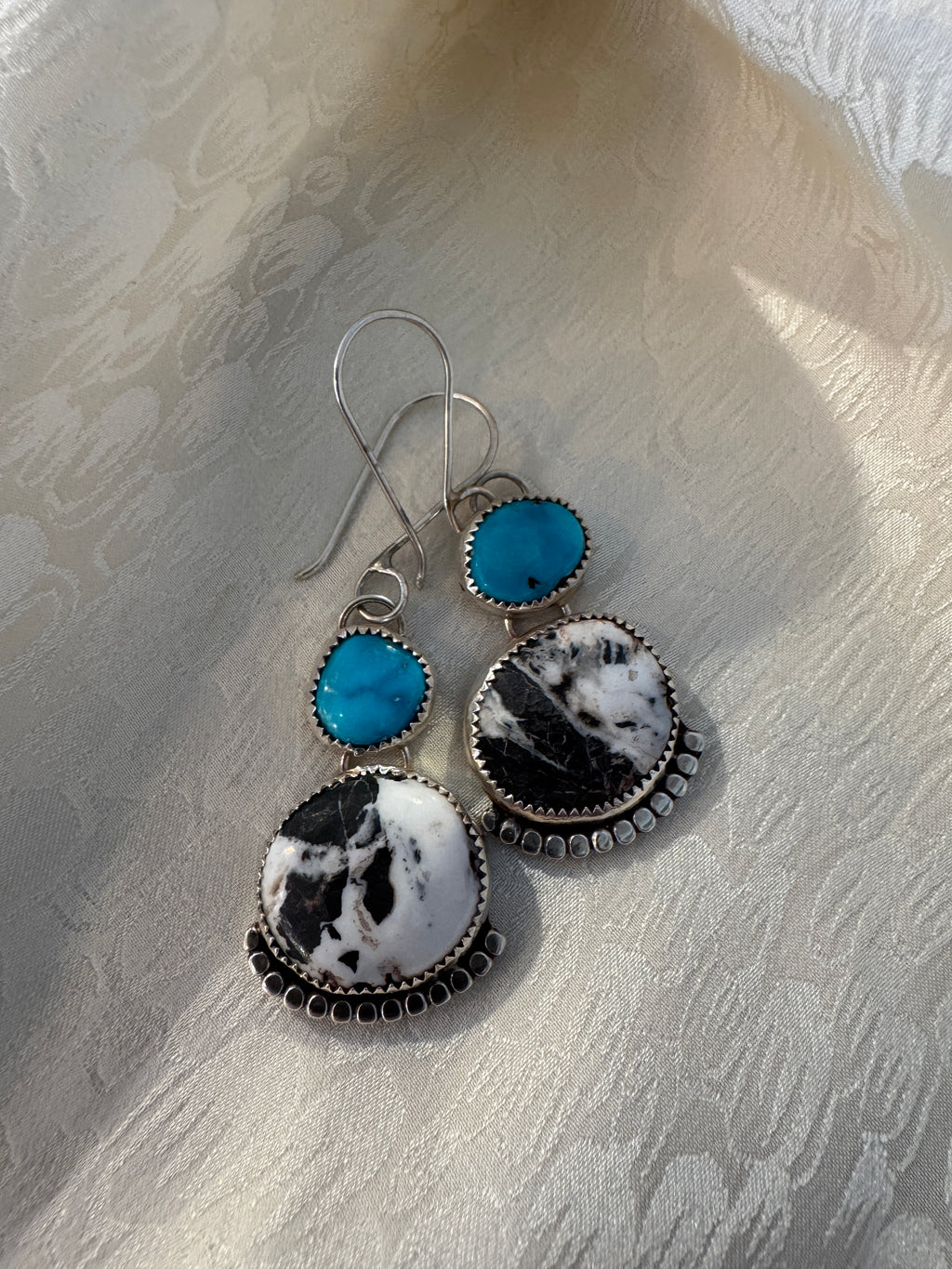 NS883-MK/BuffaloTurq/TurqEarrings