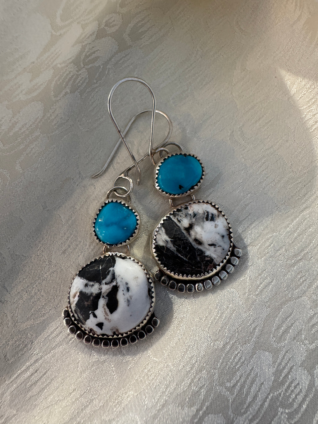 NS883-MK/BuffaloTurq/TurqEarrings