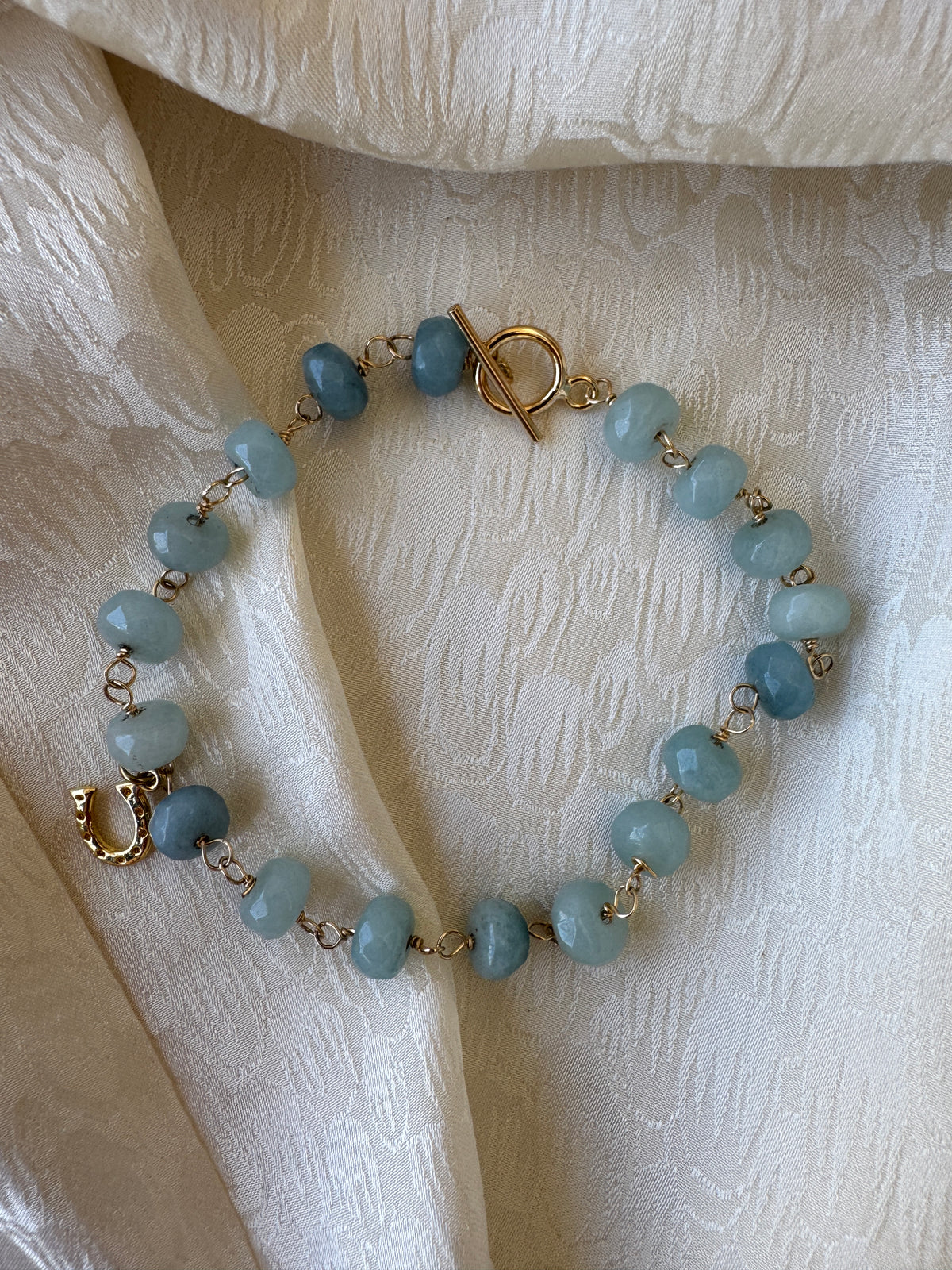 SB4573-Amazonite/Horseshoe/Bracelet