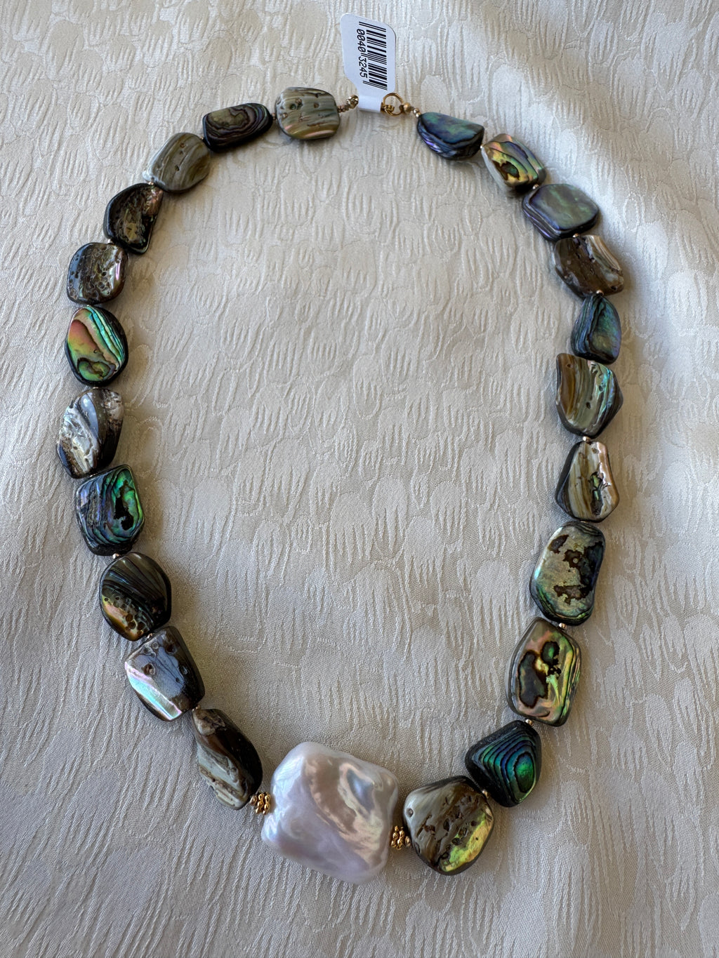 JN4727 Abalone W/Baroque Pearl