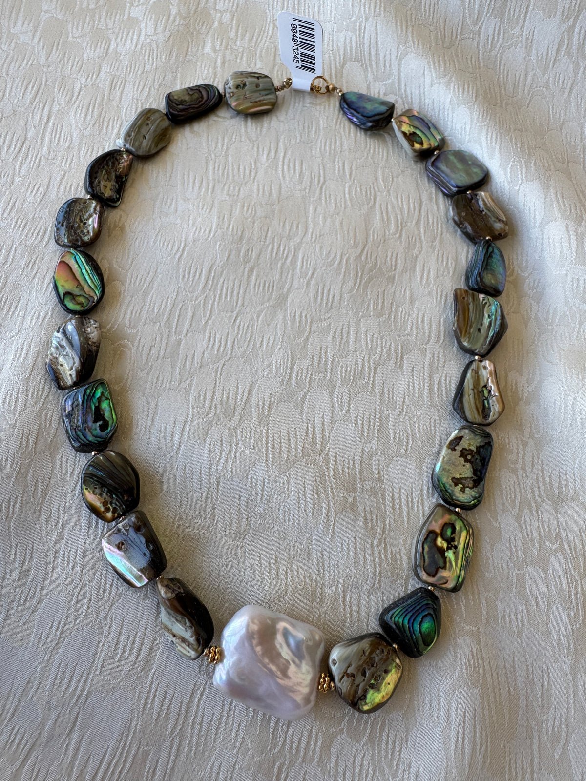JN4727 Abalone W/Baroque Pearl