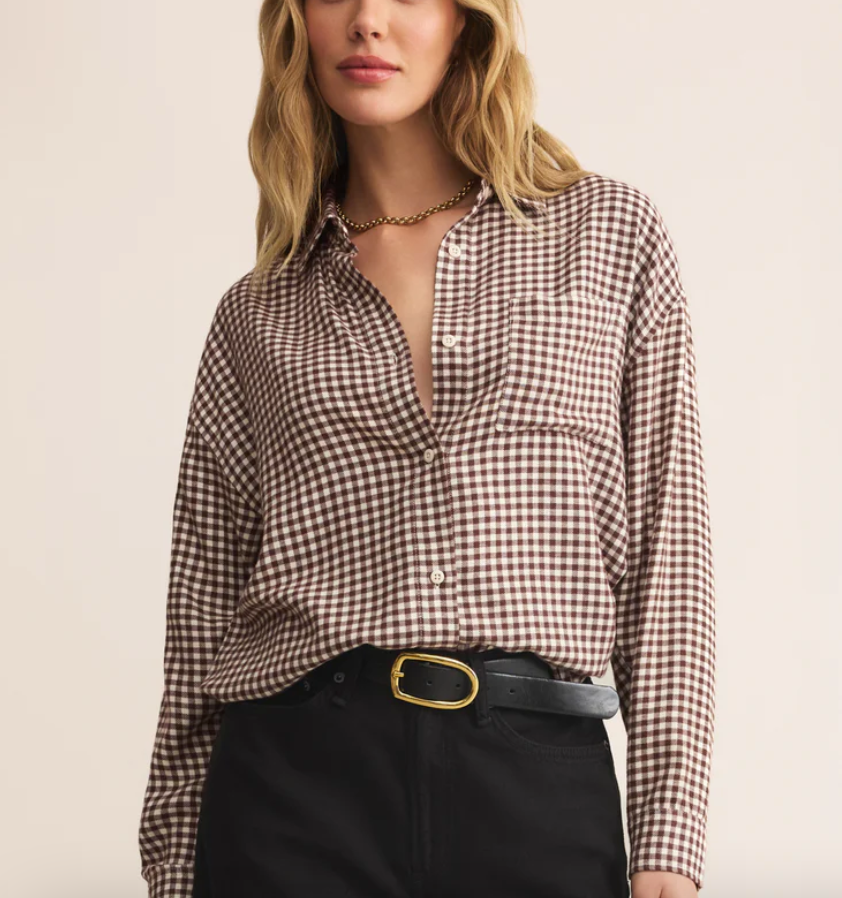 River Plaid Button Up