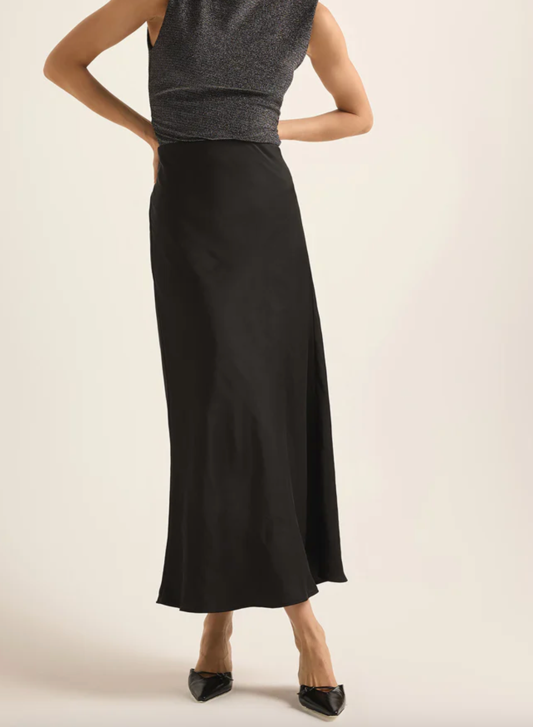 Europa Poly Sheen Skirt