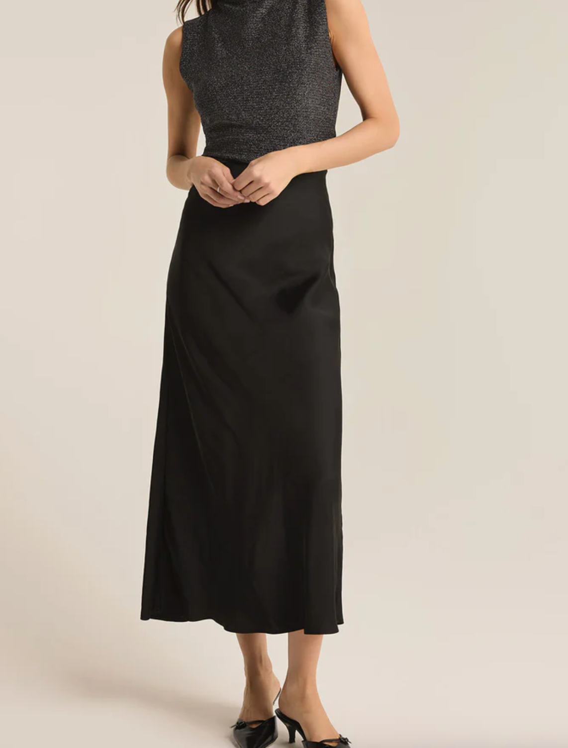 Europa Poly Sheen Skirt