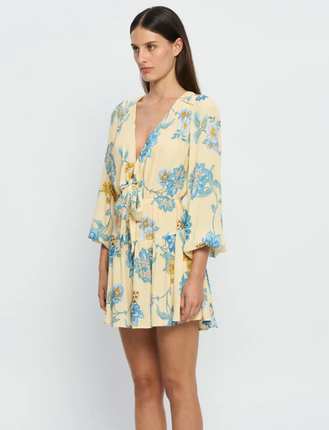 Giselle Tie Front Mini Dress