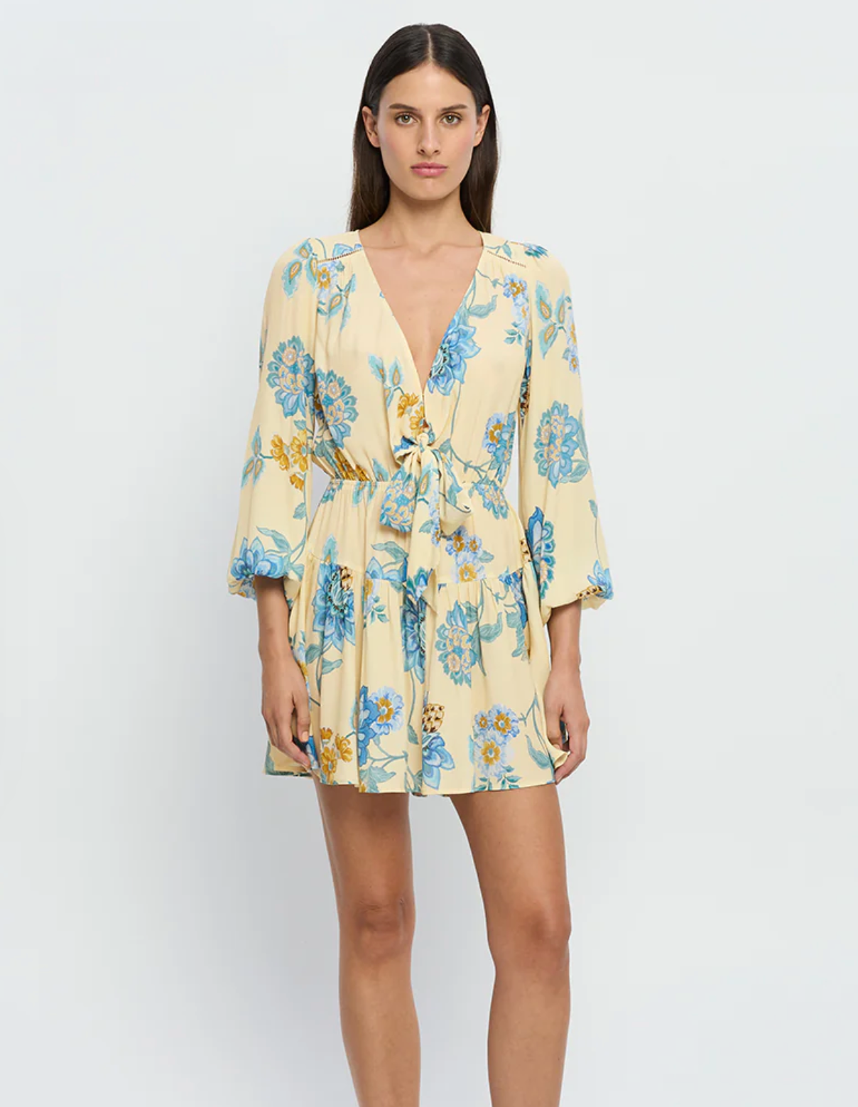 Giselle Tie Front Mini Dress