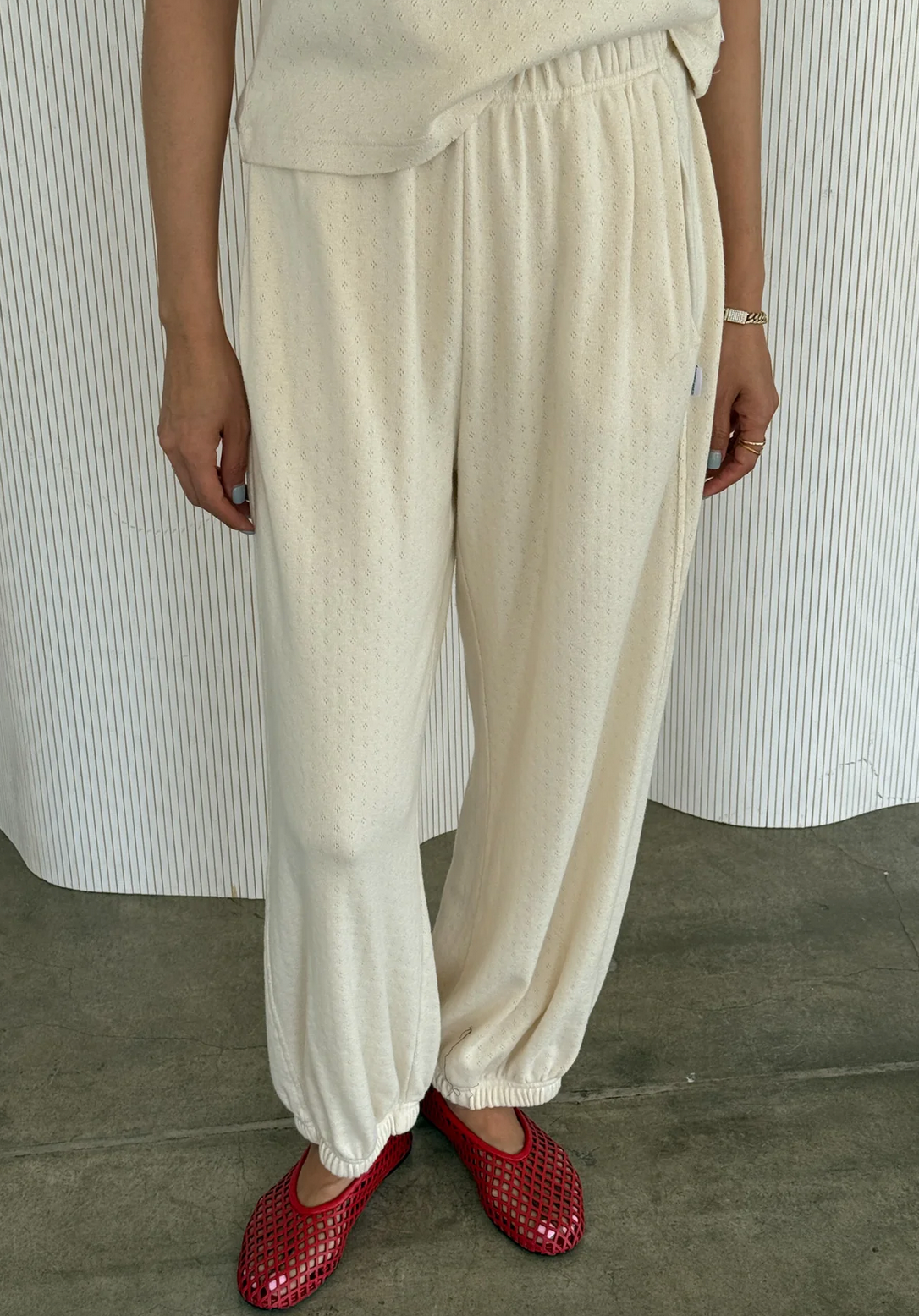 Pointelle Balloon Pants