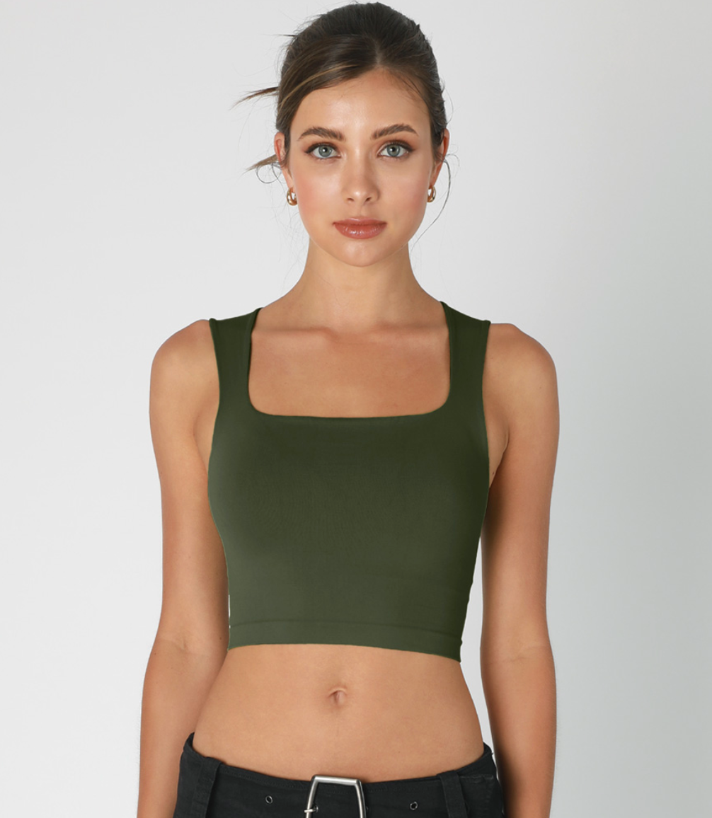 Clean Line Square Neck Top