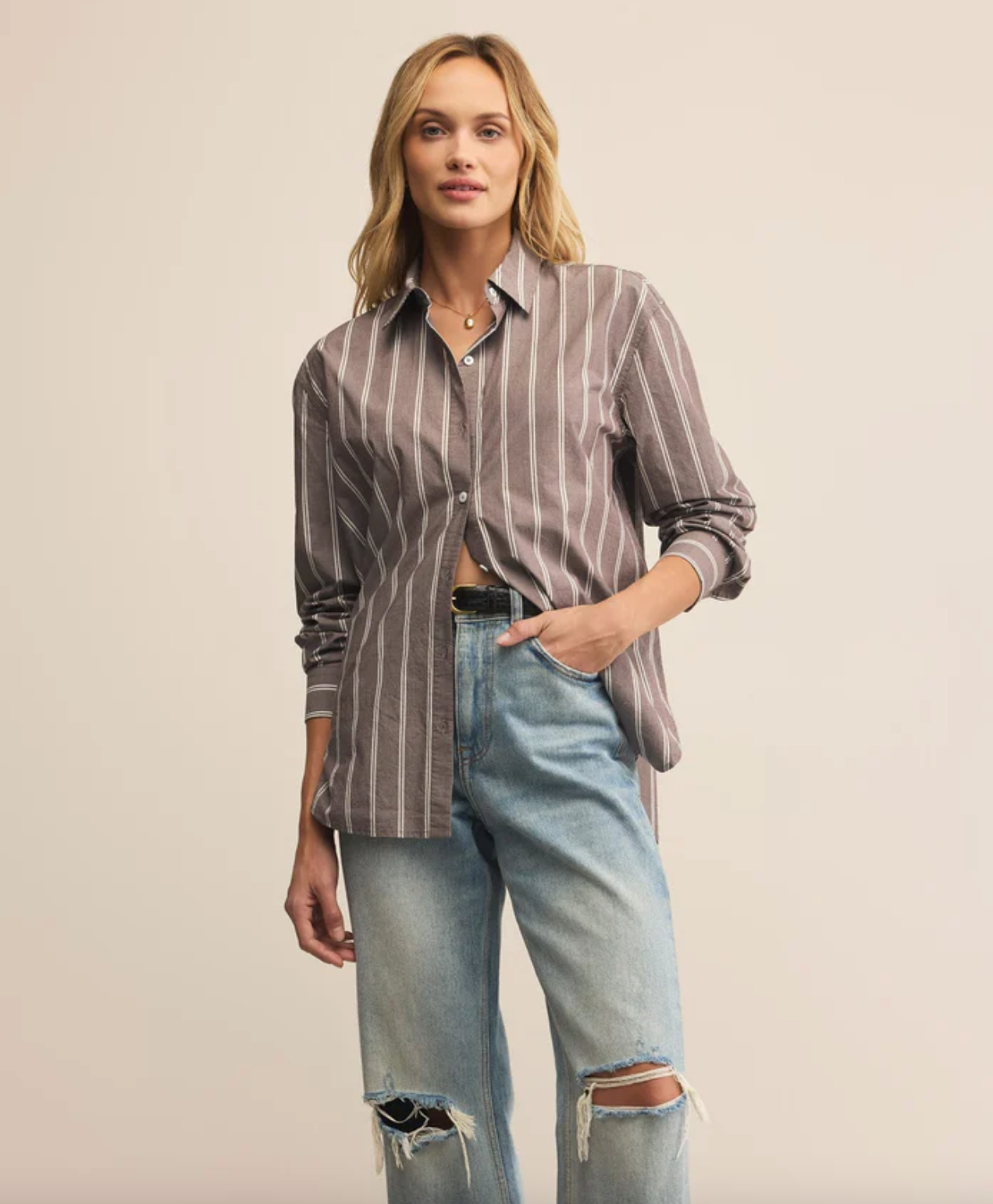 Seaport Striped Poplin Shirt