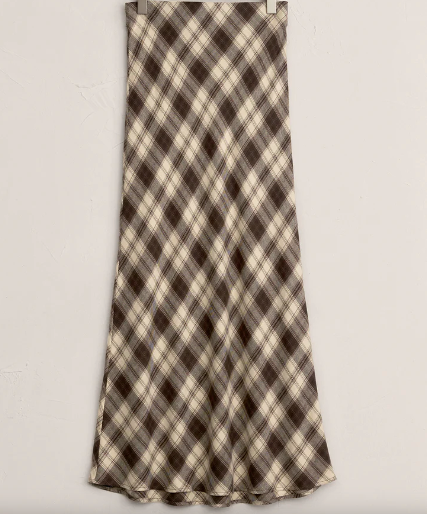 Europa Plaid Midi Skirt