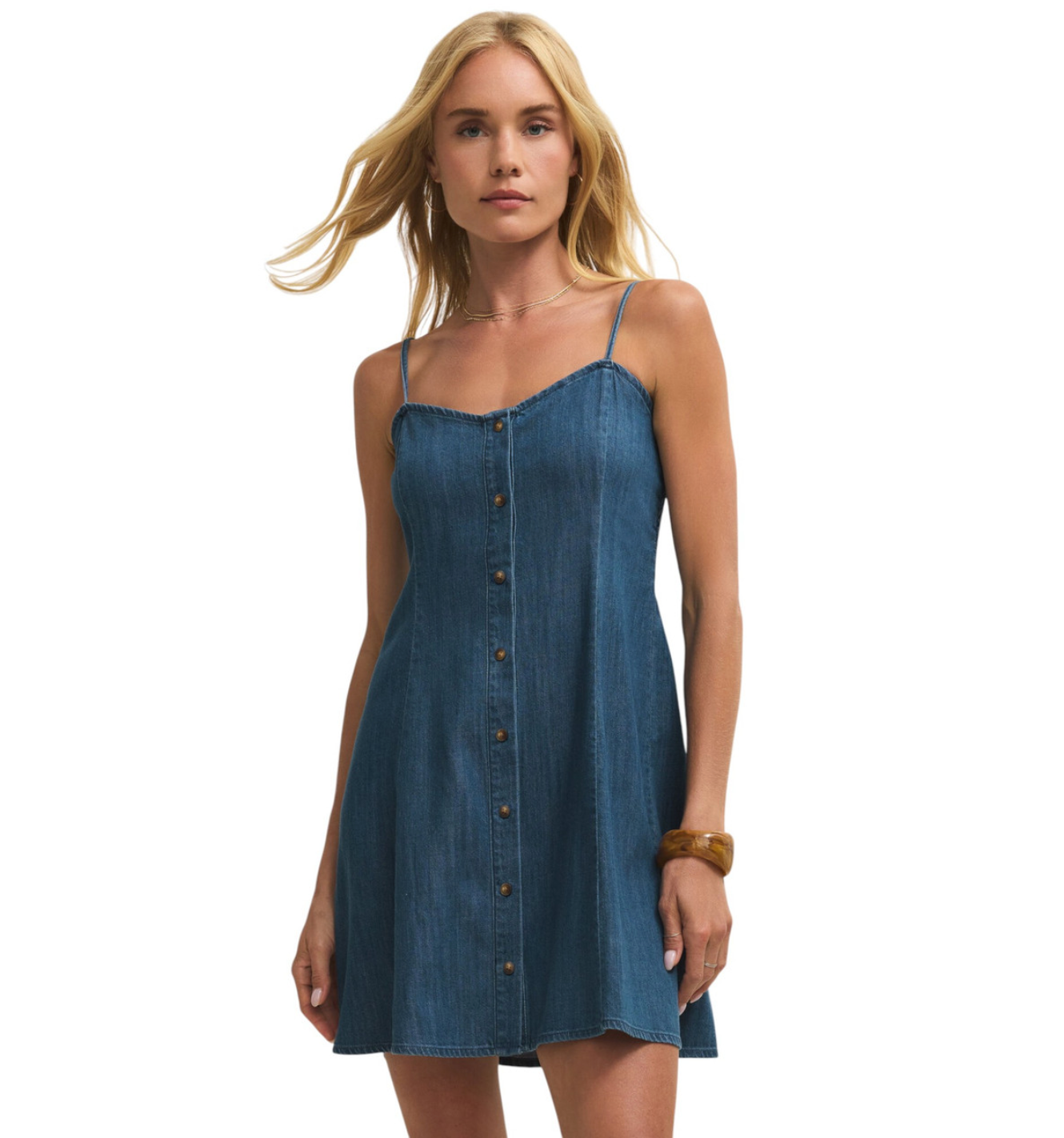 Angel Eyes Denim Mini Dress