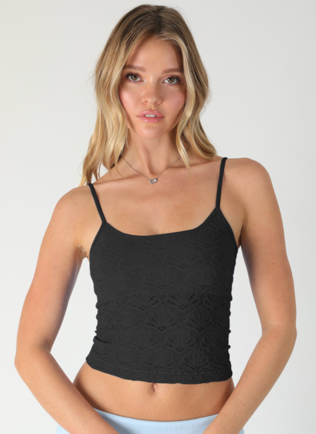Floral Textured Lace Cami