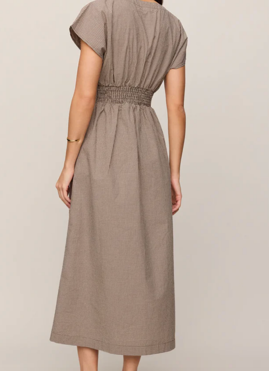 Sanna Gingham Midi Dress
