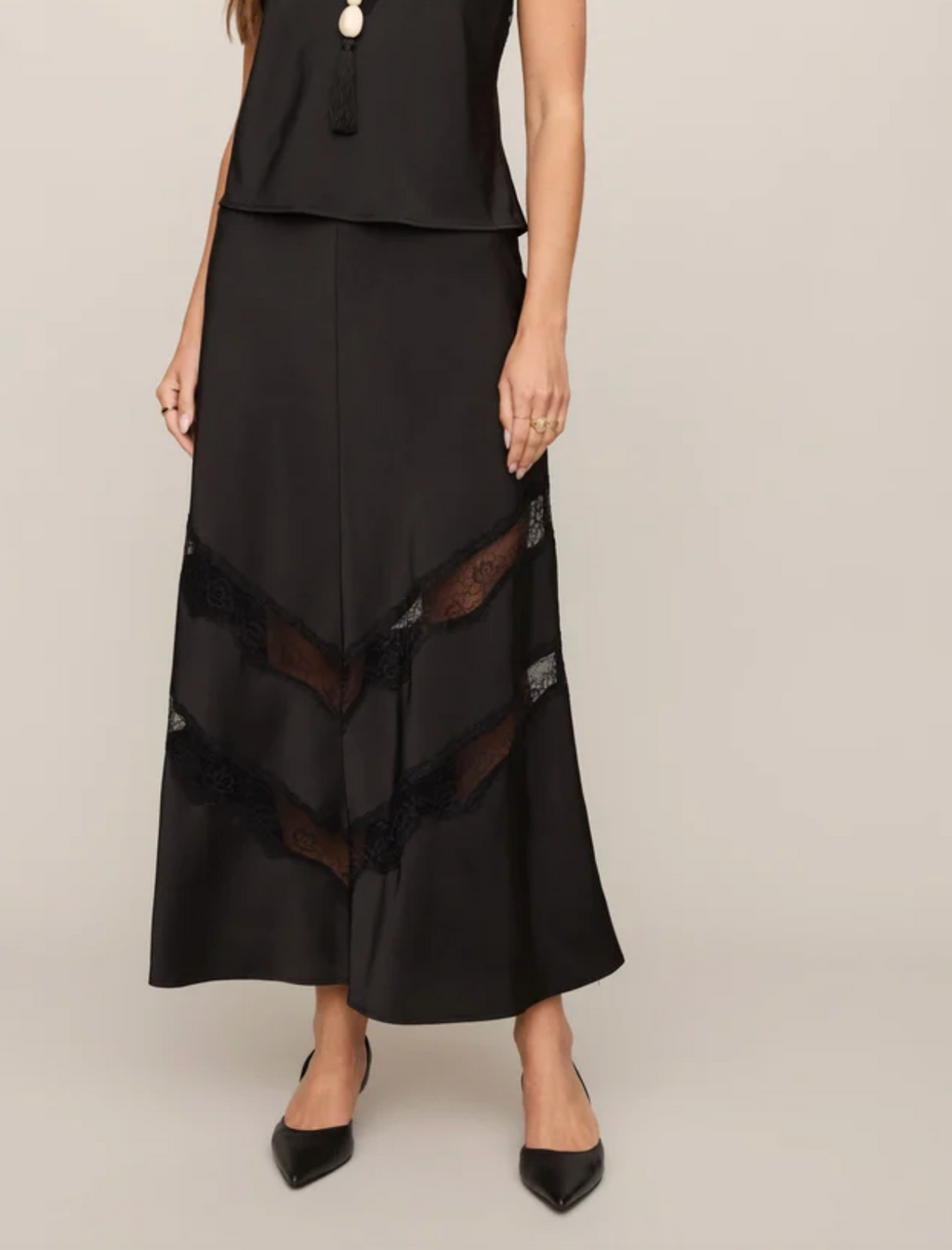 Kori Lace Inset Skirt