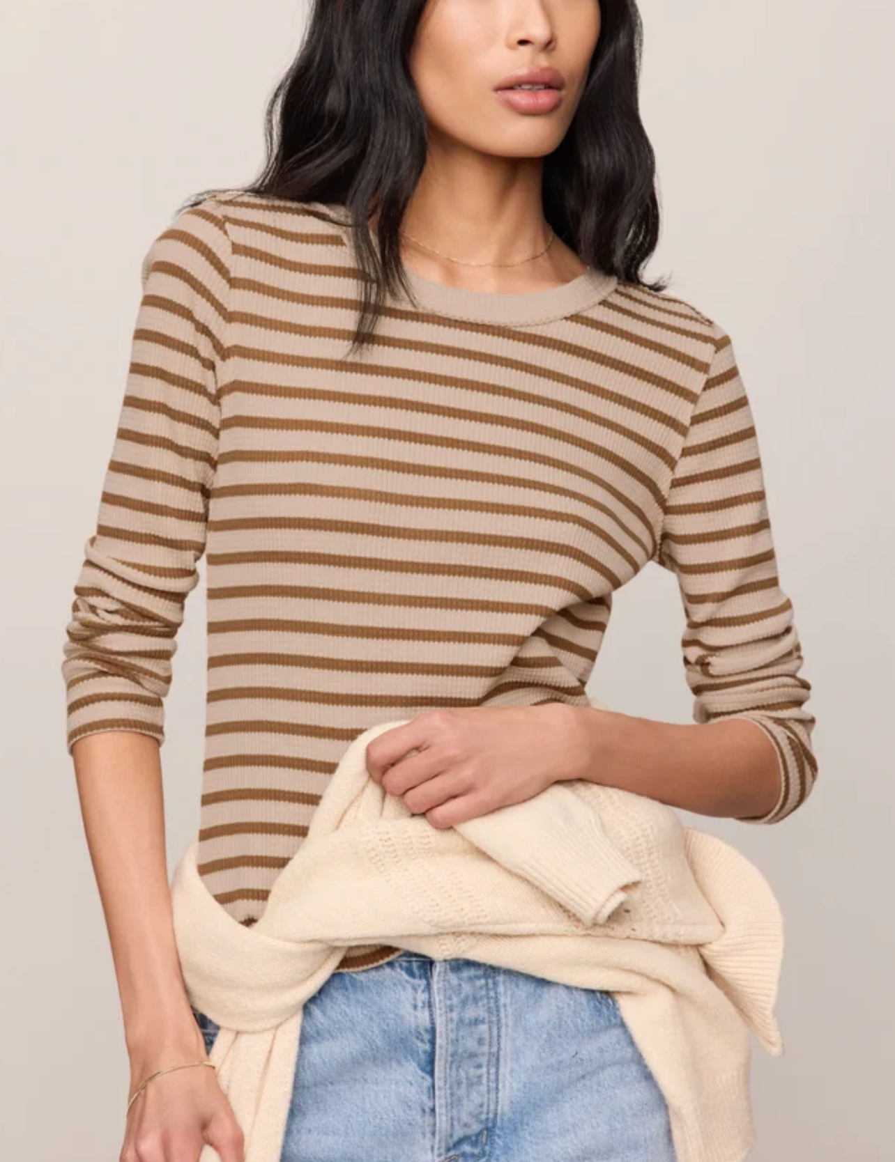 Arlet Stripe Thermal Saddle Suede