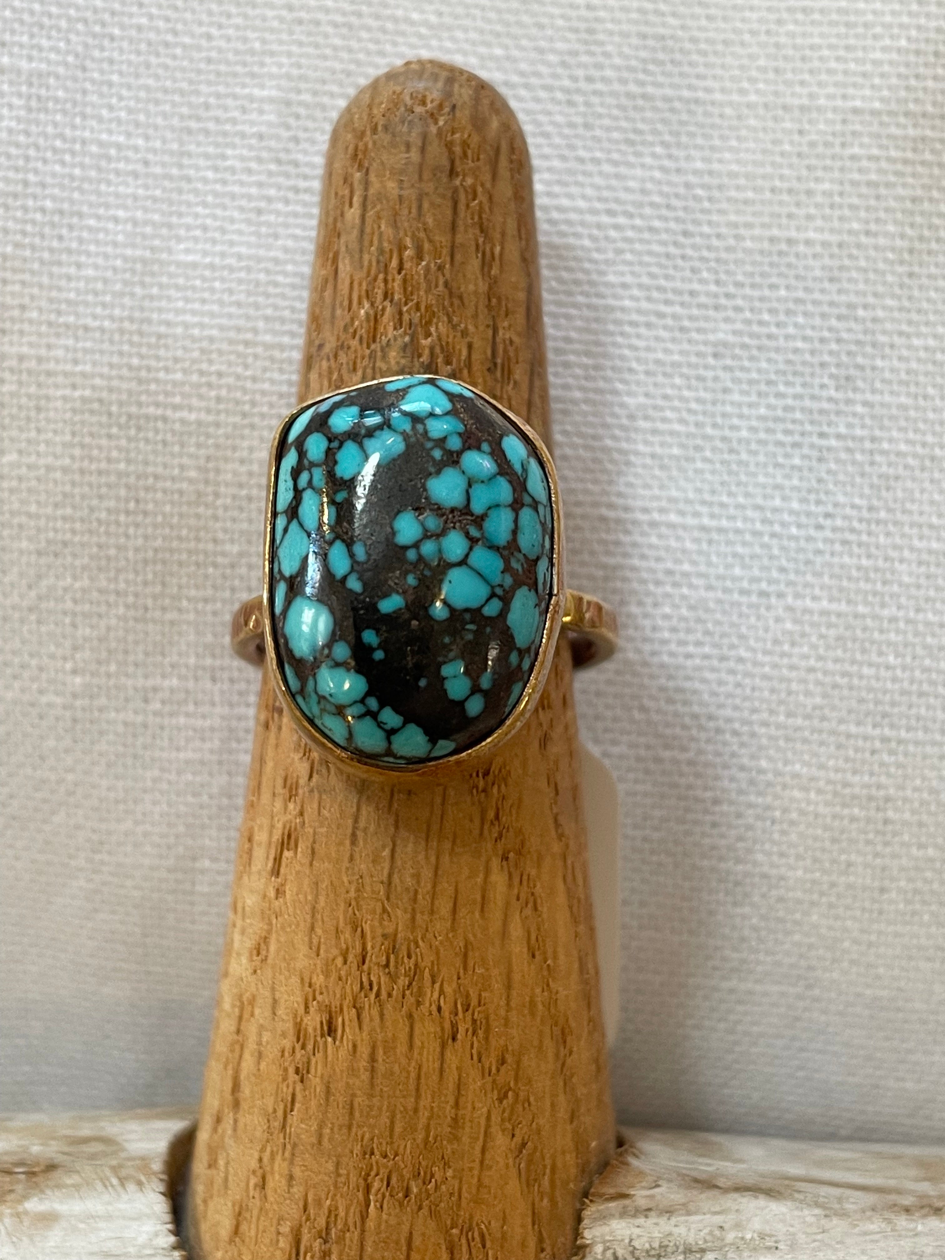 NS233-Kingman Turquoise Ring