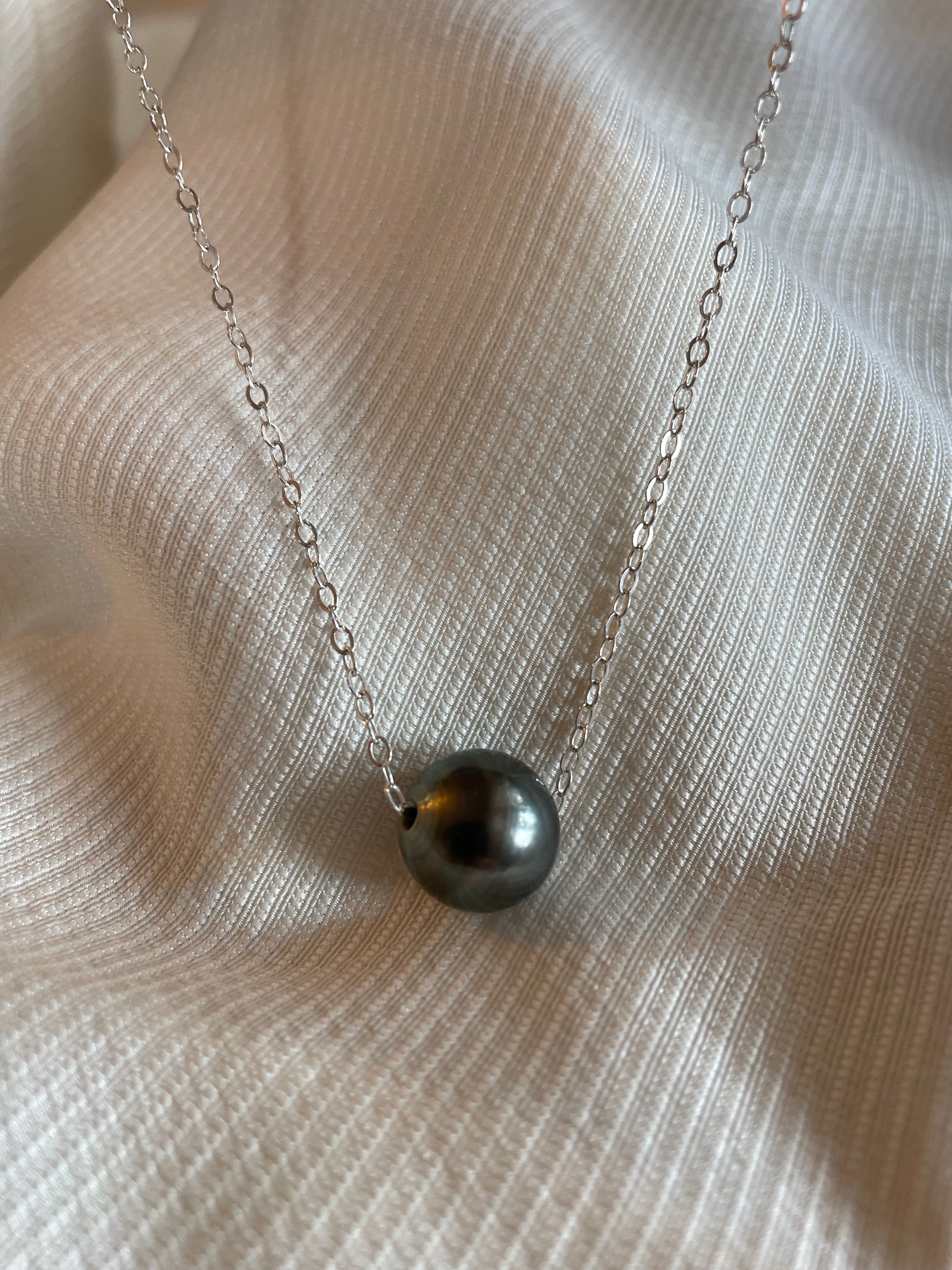 JN4055 Sterling Silver W/Tahitian Pearl